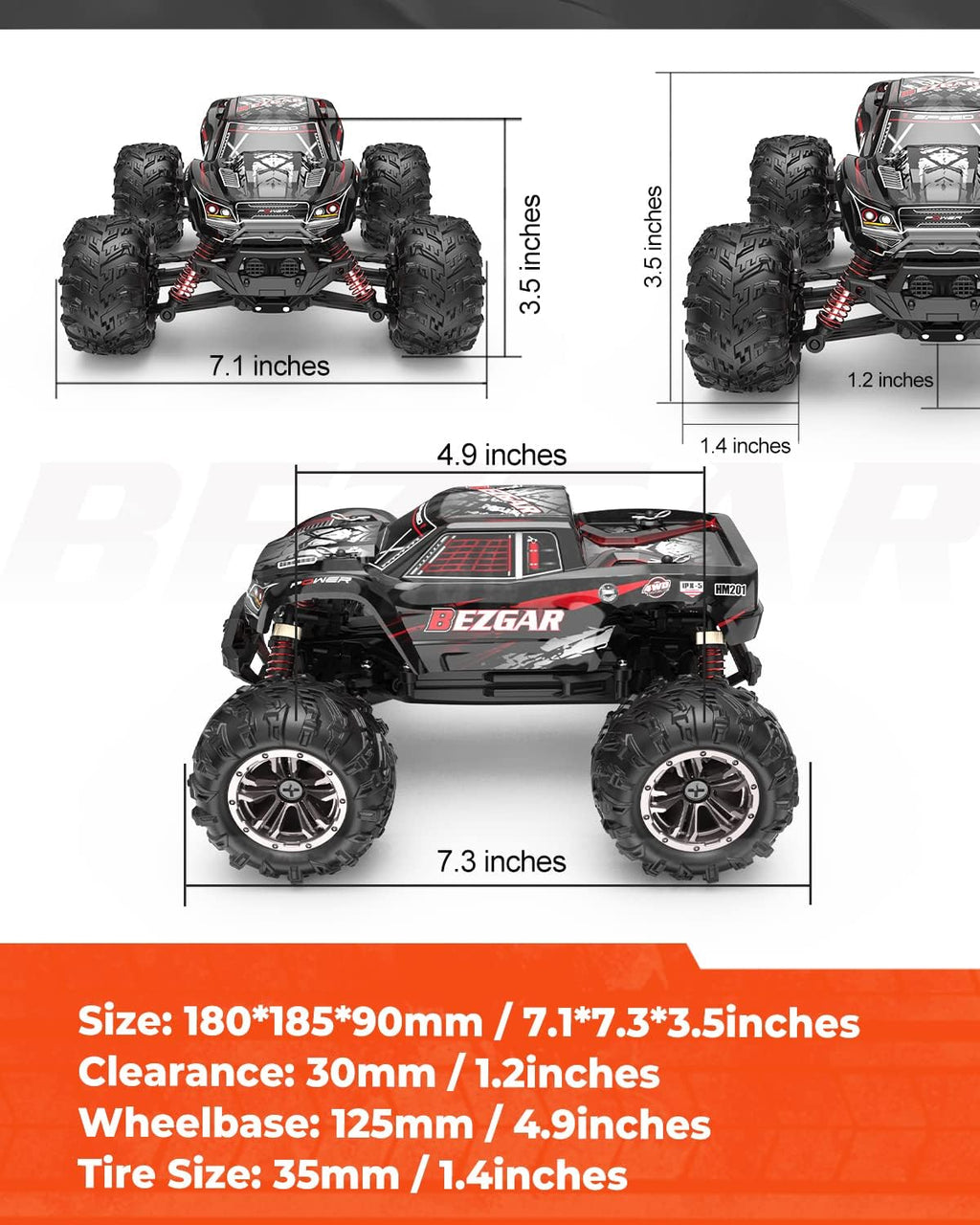 Remote Control Off Road RC Monster Truck J965