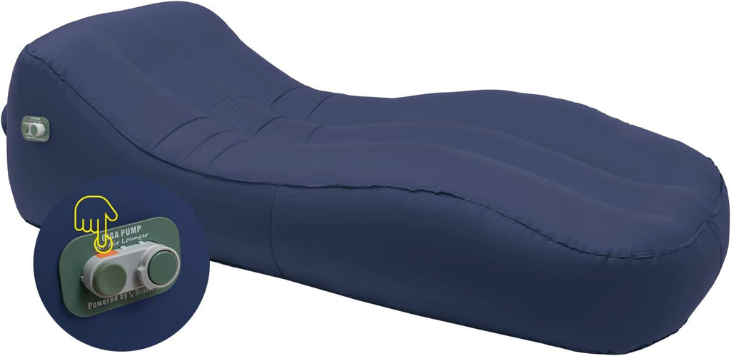 Navy Blue Inflatable Lounger Air Sofa I59759