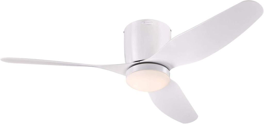White 46 Inch Ceiling Fan with Light and Remote J67927