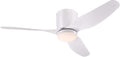White 46 Inch Ceiling Fan with Light and Remote J67927