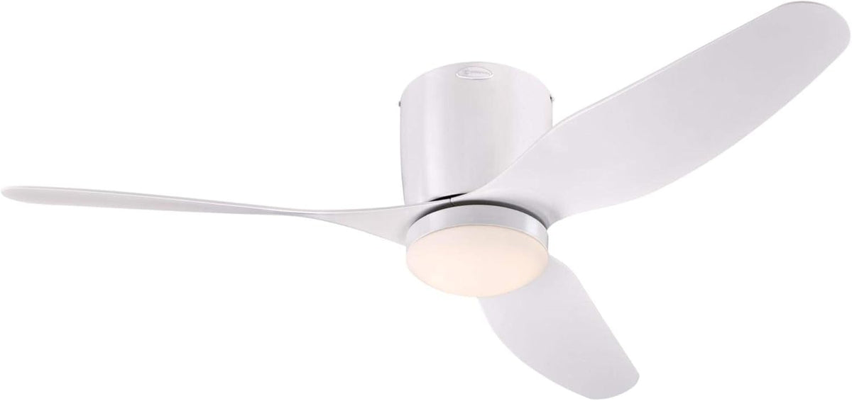 White 46 Inch Ceiling Fan with Light and Remote J67927