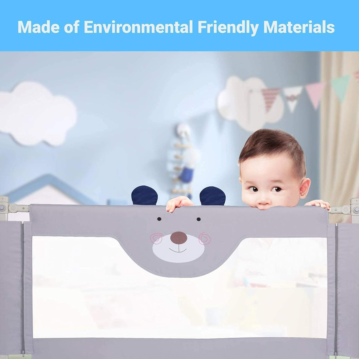 Toddler Bed Rail Extra Tall Collapsible Safety Guard R426925