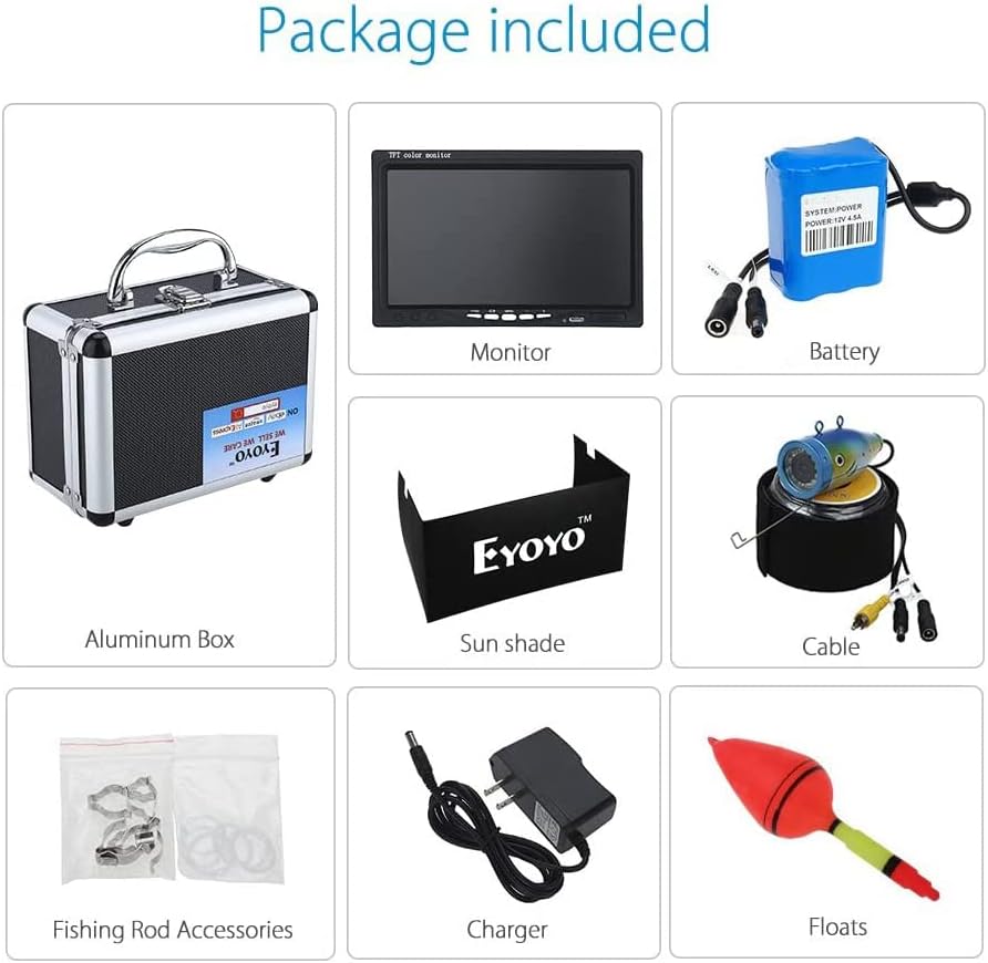 Portable Underwater Fishing Camera 1000TVL 7 inch LCD Monitor I96893
