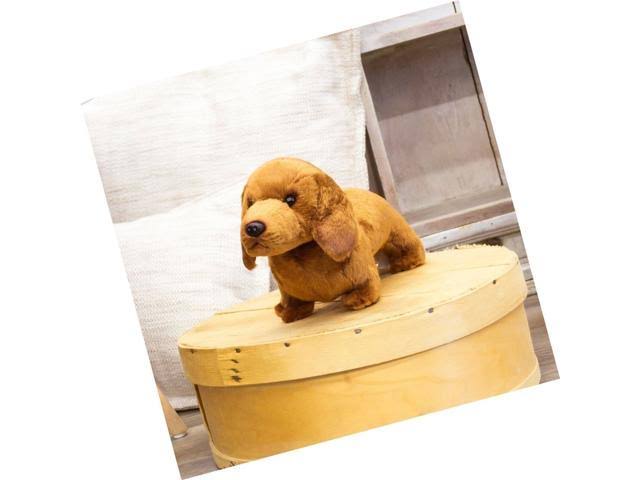 Caramel Brown Dachshund Plush Stuffed Animal Toy R9337
