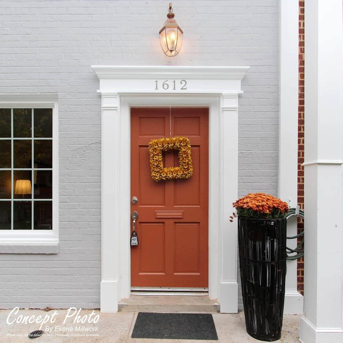 Plain PVC Pilaster with Standard Capital & Base (Pair) S2707