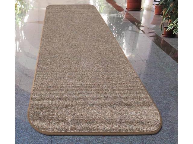 Pebble Beige 14 ft. x 27 in. Skid-Resistant Carpet Runner J6980