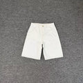 Derschutze Masked Goddess Embroidered White Cowboy Shorts