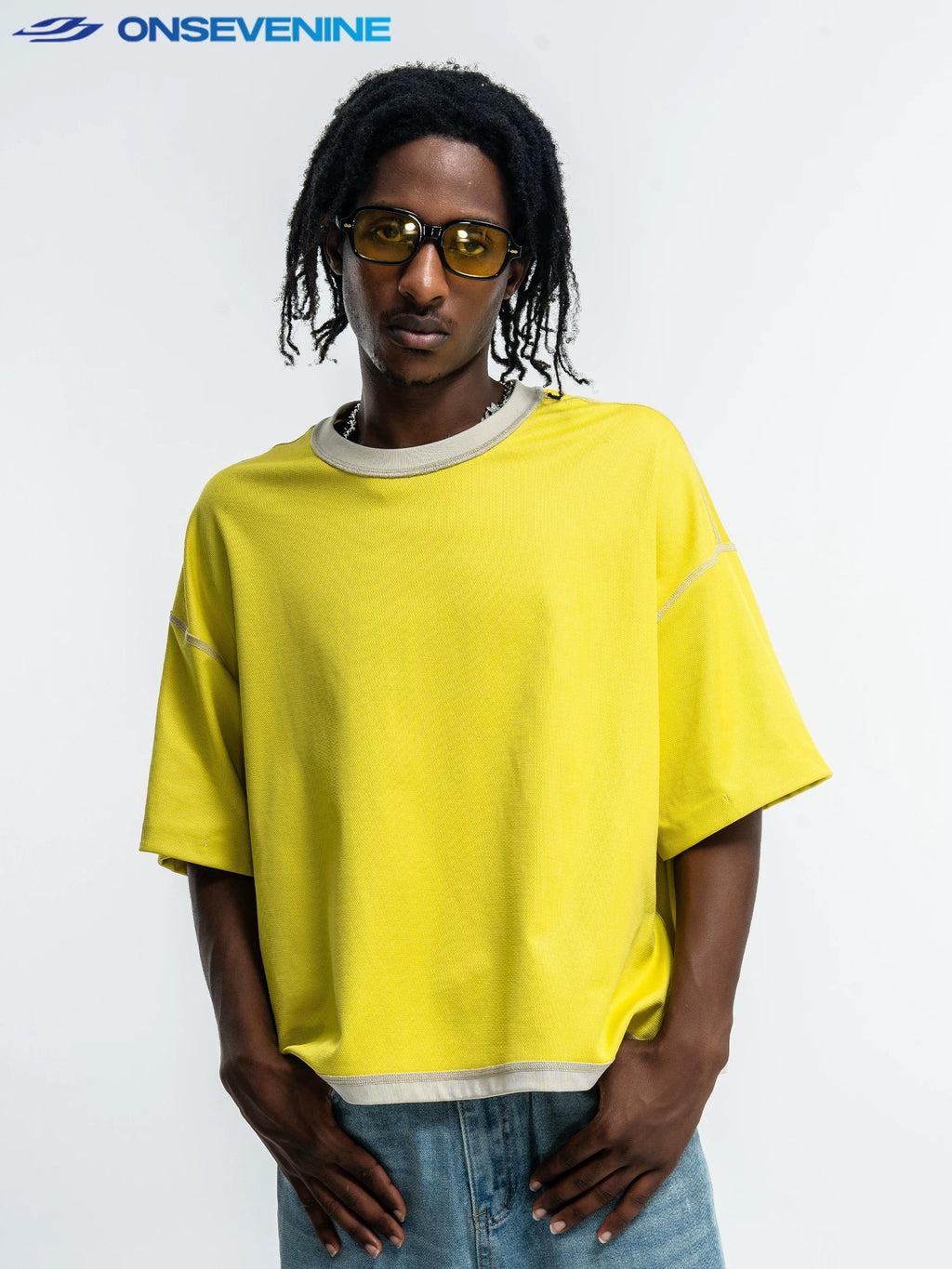 ONSEVENINE Two-Sided Reversible Tee