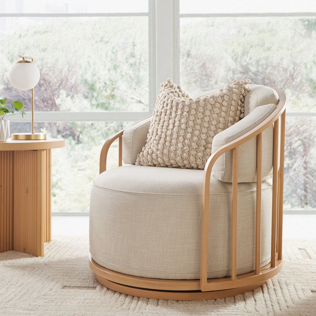 Natural Pine Swivel Chair H694423