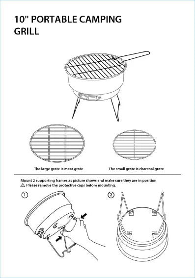 Portable Camping Charcoal Grill I239729