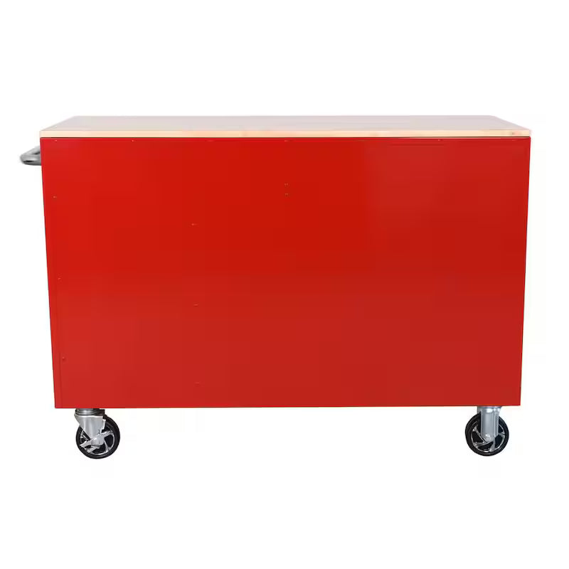52 in. W Gloss Red Mobile Workbench Tool Chest K183278