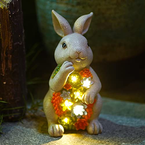 Solar Garden Statue Turtle with Succulent and 7 LED Lights M113962