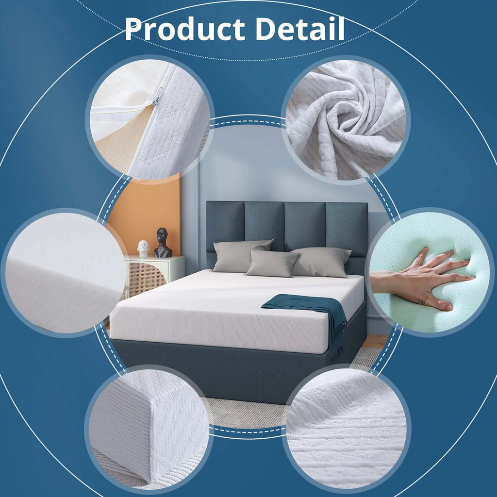 6'' Medium Firm Memory Foam Mattress Q866