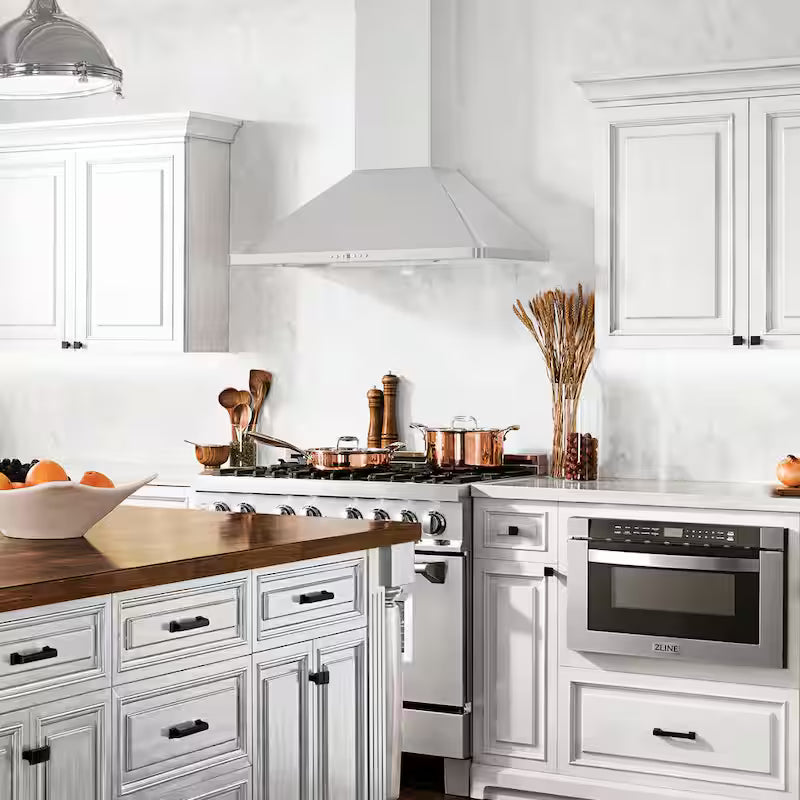36 in. 400 CFM Convertible Wall Mount Range Hood in Stainless Steel L7252