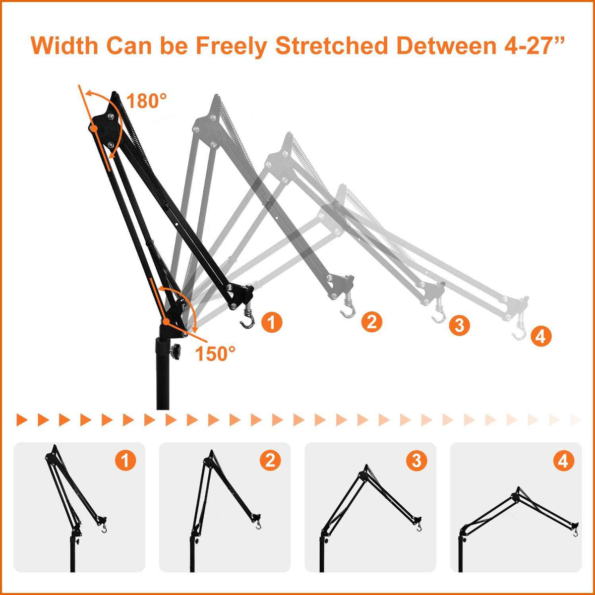 Reptile Dual Lamp Stand with Two Hooks C886126