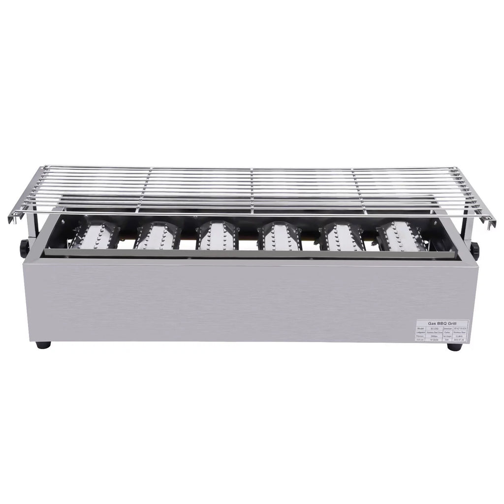 Portable 6 Burner LPG Gas Grill Griddle I470