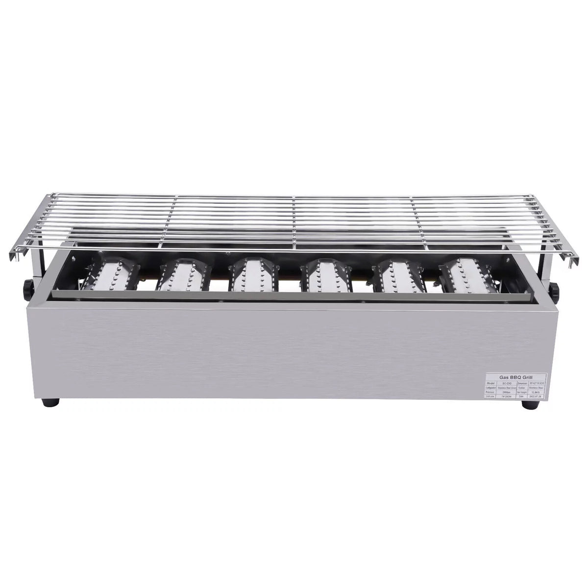 Portable 6 Burner LPG Gas Grill Griddle I470