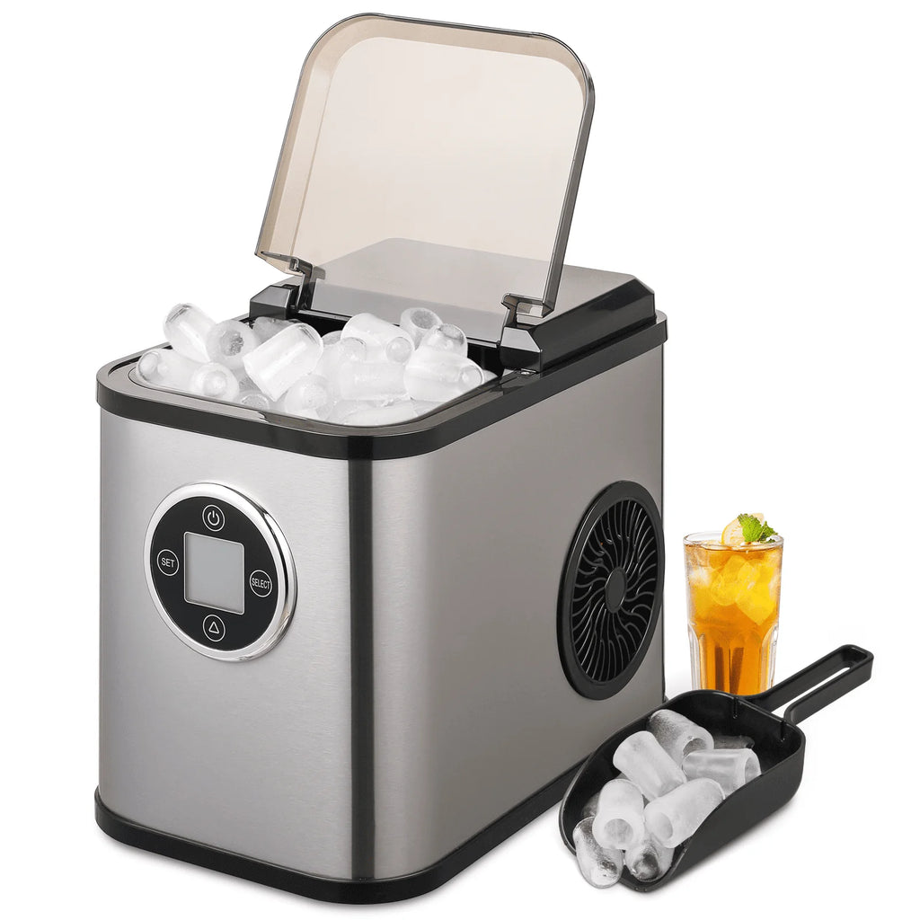 Countertop Portable Ice Maker Machine with Ice Scoop and Basket, Black E975550