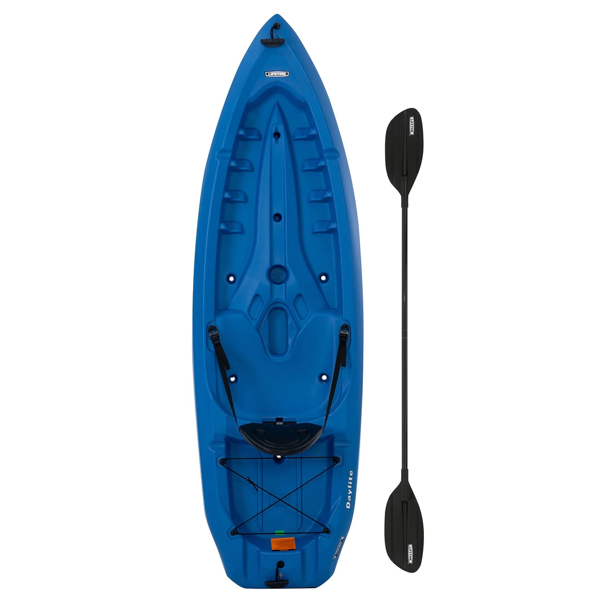 8 ft Sit-on-top Kayak with Paddle, Dark Blue Y616