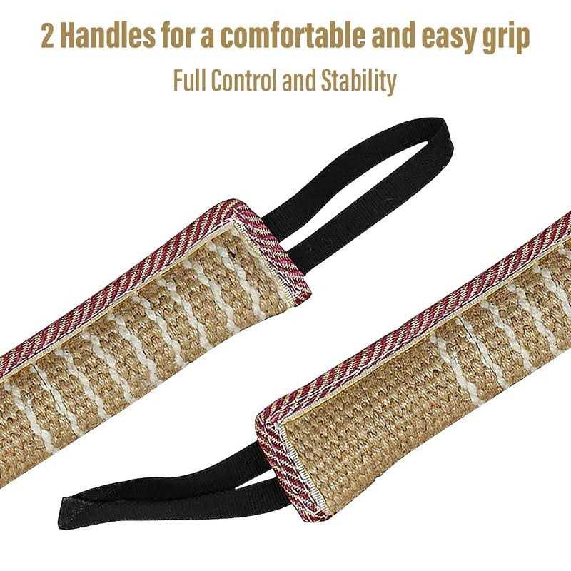 Dog Tug Toy Jute Bite Pillow D941