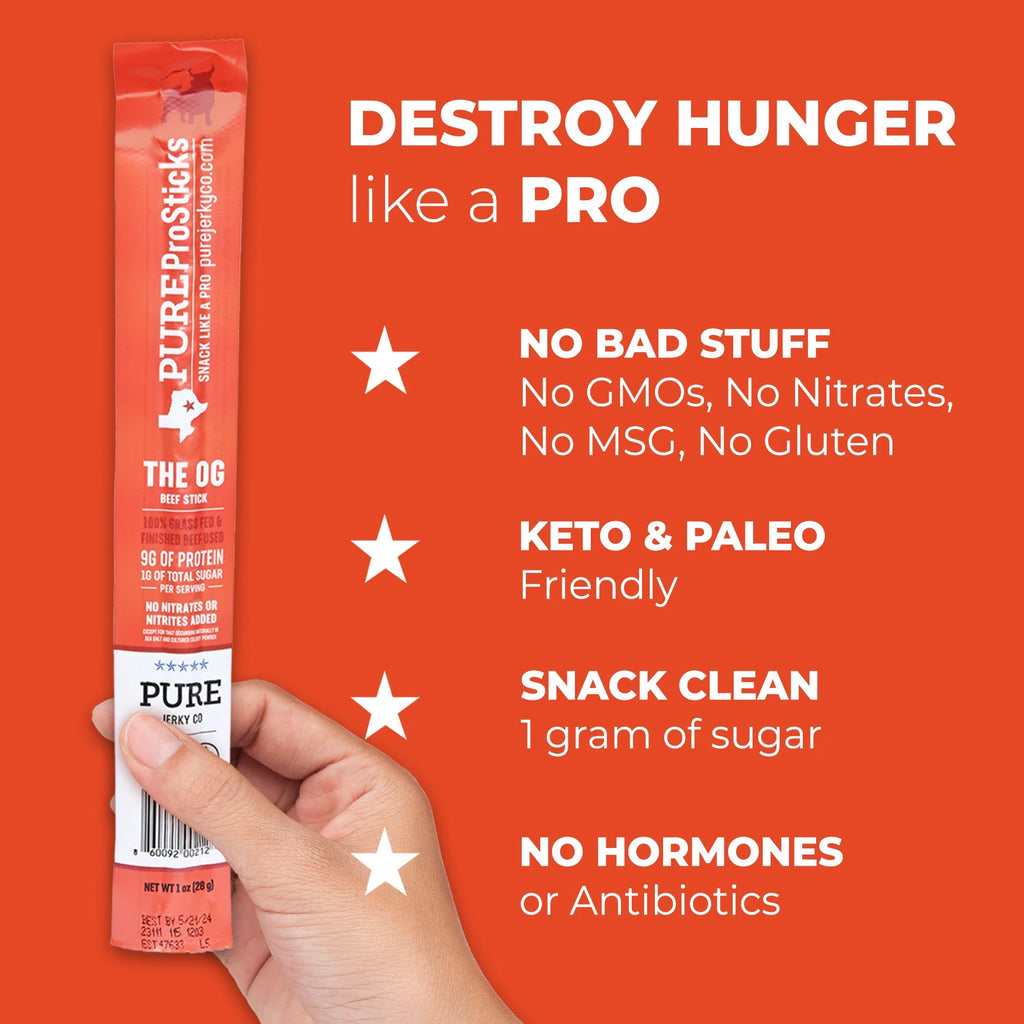 24 Pack 100% Grass Fed Beef Sticks G24395