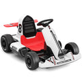 12V Battery Powered Electric Go Kart with Remote Control, White F3942