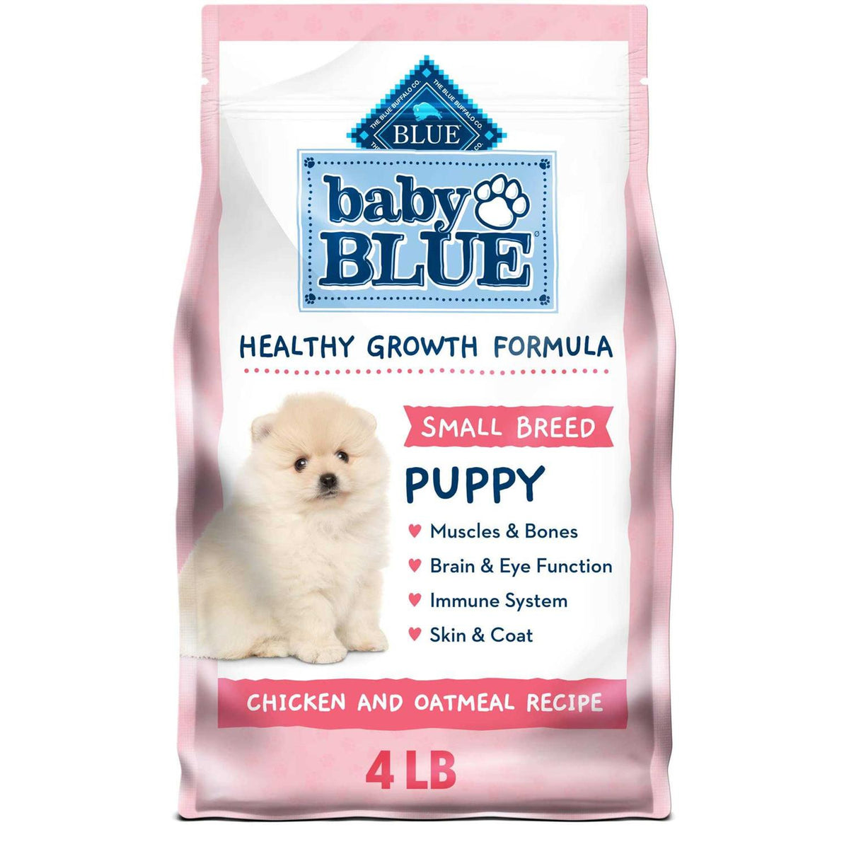 Chicken and Oatmeal Rice Recipe Small Breed Puppy Dry Dog Food 4-lb F509770