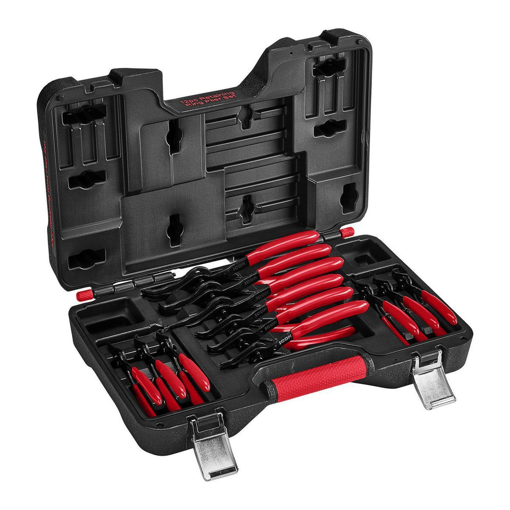 Quarter-Turn Convertible Retaining-Ring Pliers Set, 12-Piece I330