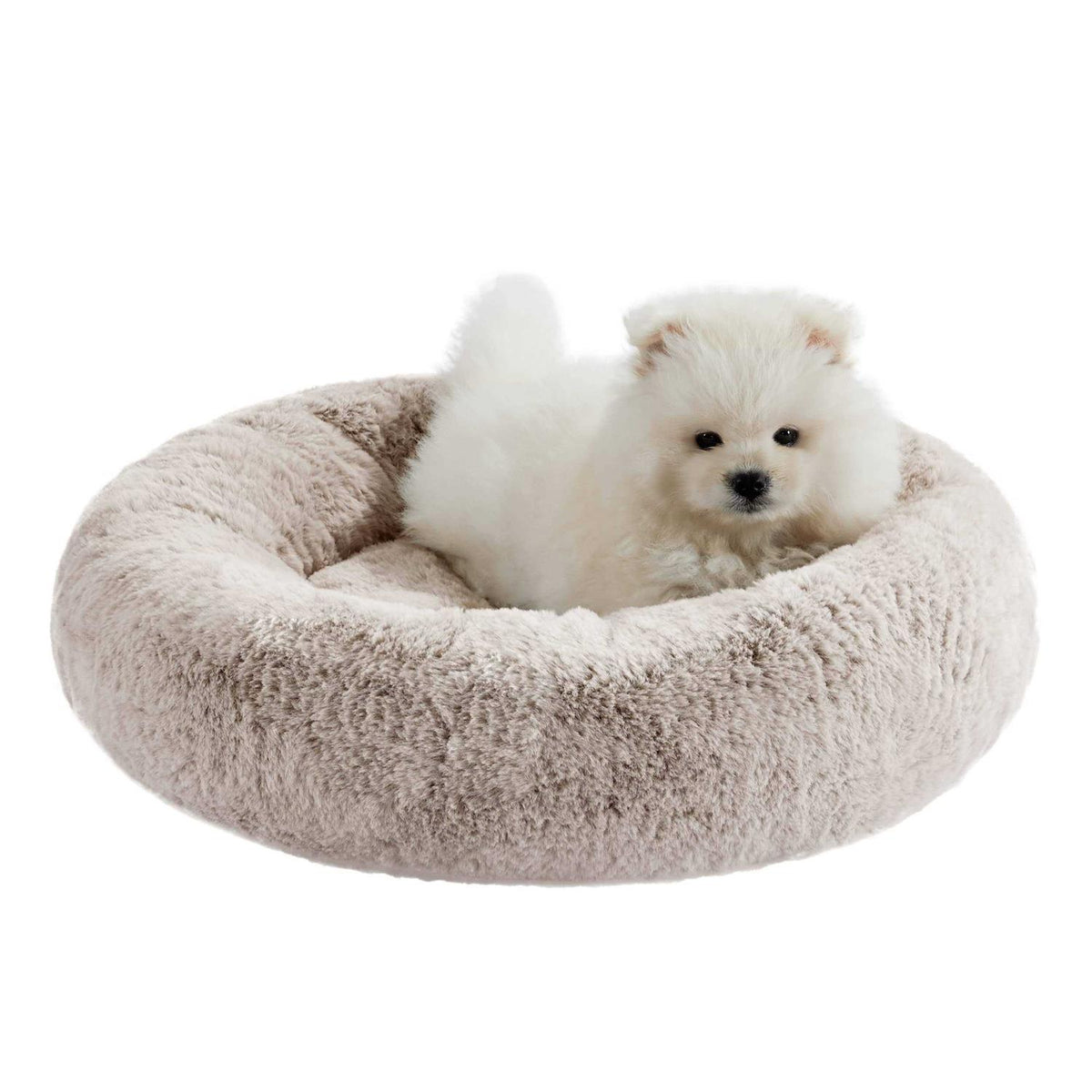 Faux Rabbit Fur Memory Foam Calming Bed M37951