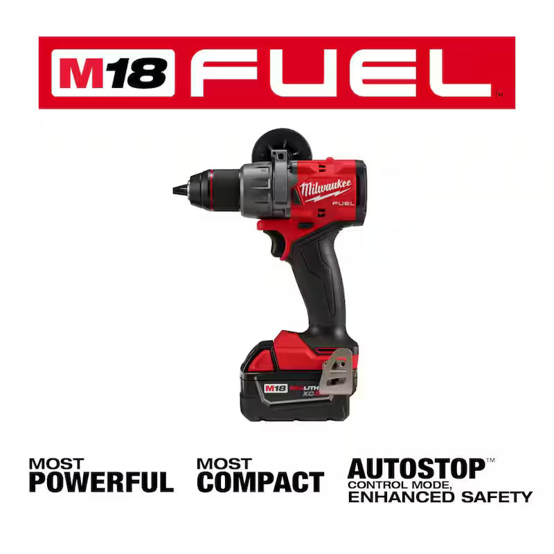 18V Lithium-Ion Brushless Cordless Hammer Drill Driver Kit with Impact Wrench D4882