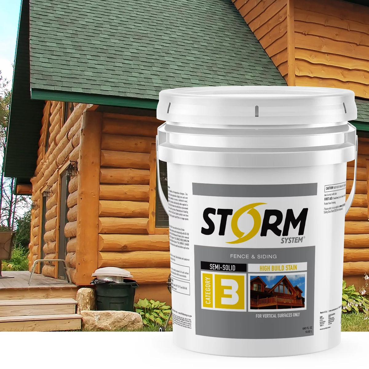 Semi-Transparent Log & Siding Stain + Sealer Teak 1 Gallon X8634