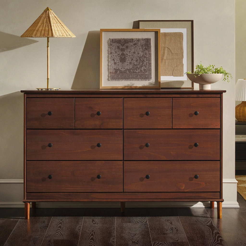 Walnut 6-Drawer Solid Wood Dresser G159976