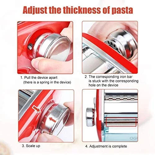 Stainless Steel Manual Pasta Maker Machine T640046