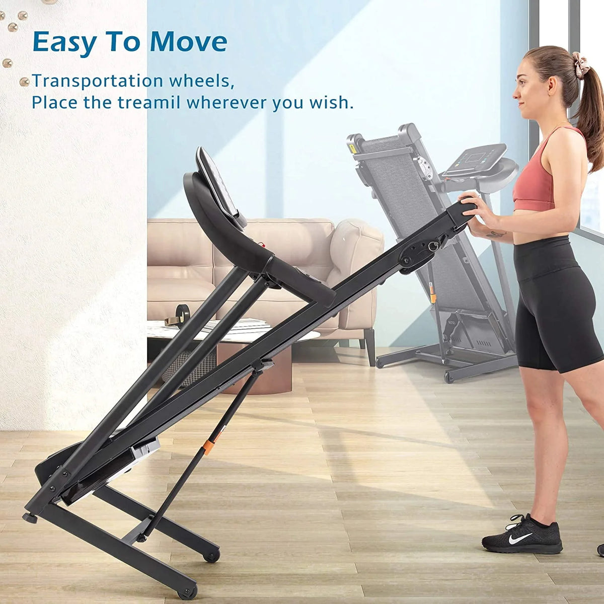 Folding Electric Treadmill with Incline X458