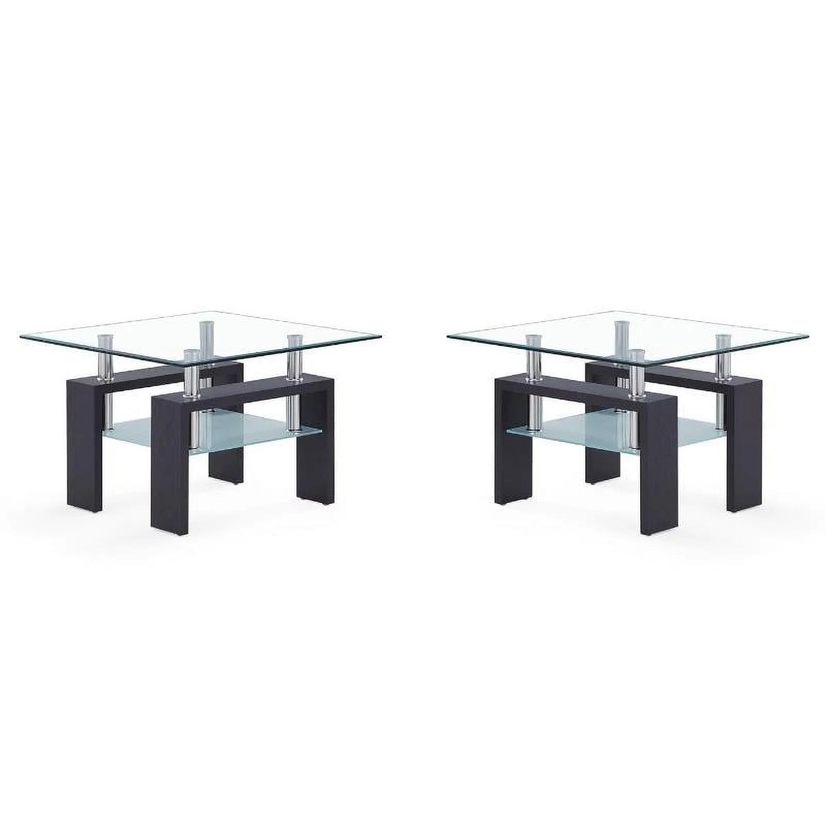 Glass Top End Table Set of 2 I395735