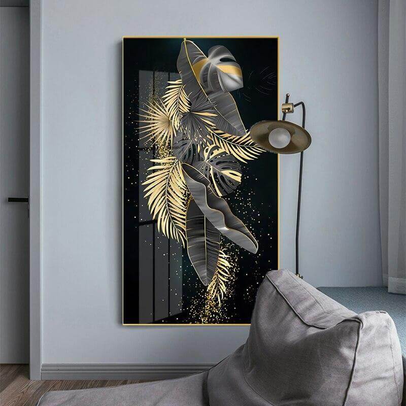 Leaves Wall Art Canvas Painting Y213894