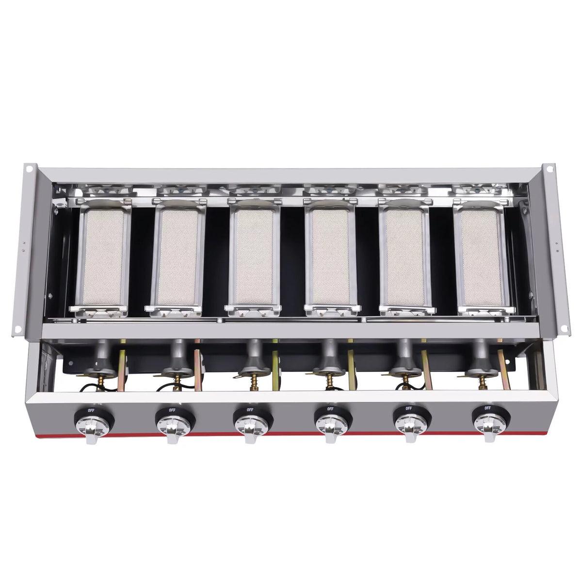 Portable 6 Burner LPG Gas Grill Griddle I470