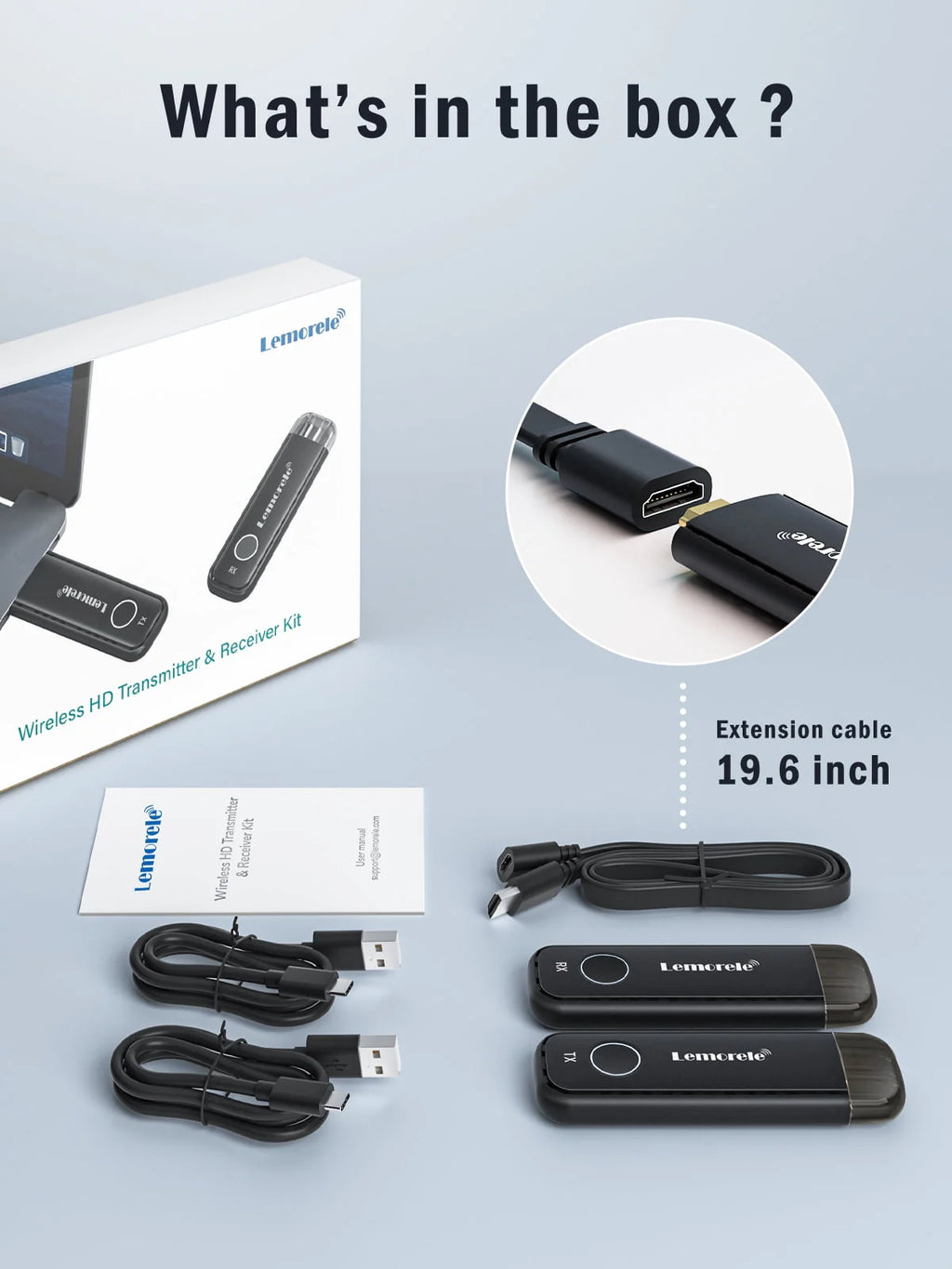 Wireless HDMI Transmitter and Receiver Kit Q78276