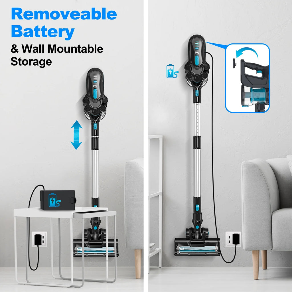 Cordless Stick Vacuum 20KPa 6-in-1 Blue I542739