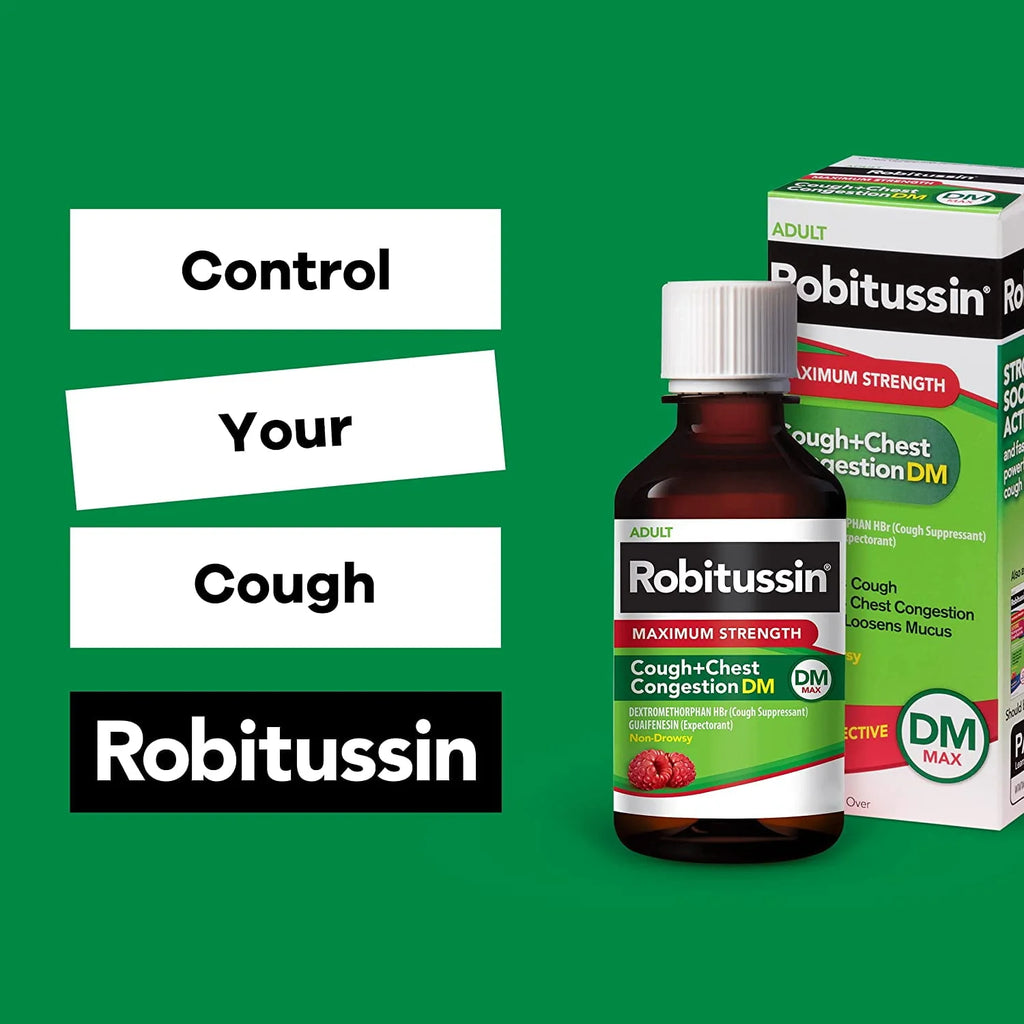 Maximum Strength Cough + Chest Congestion DM Raspberry Flavor Q7858