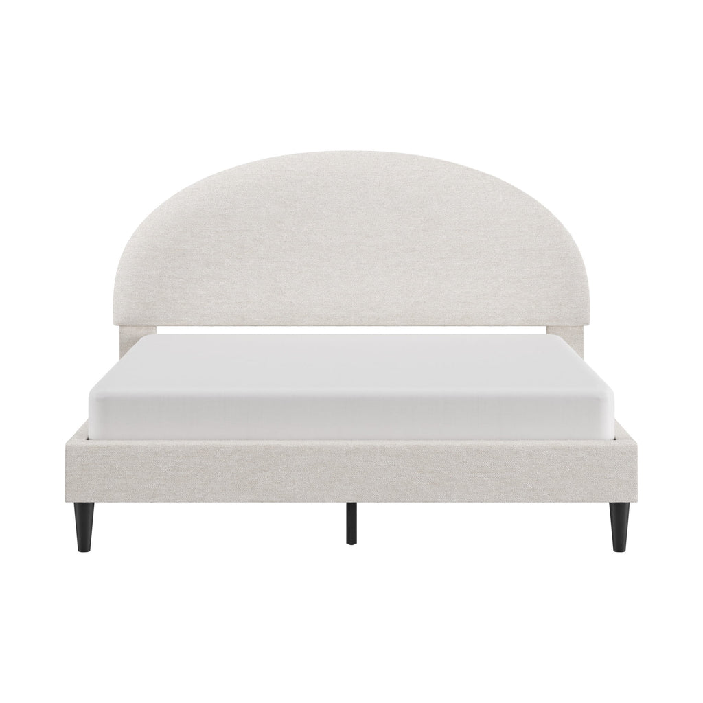 Queen Upholstered Platform Bed T387