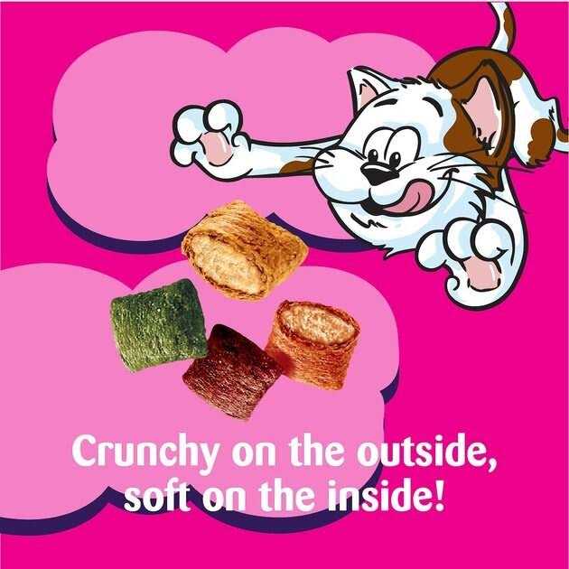 Chicken Dairy & Shrimp Flavors Crunchy & Soft Cat Treats V15163