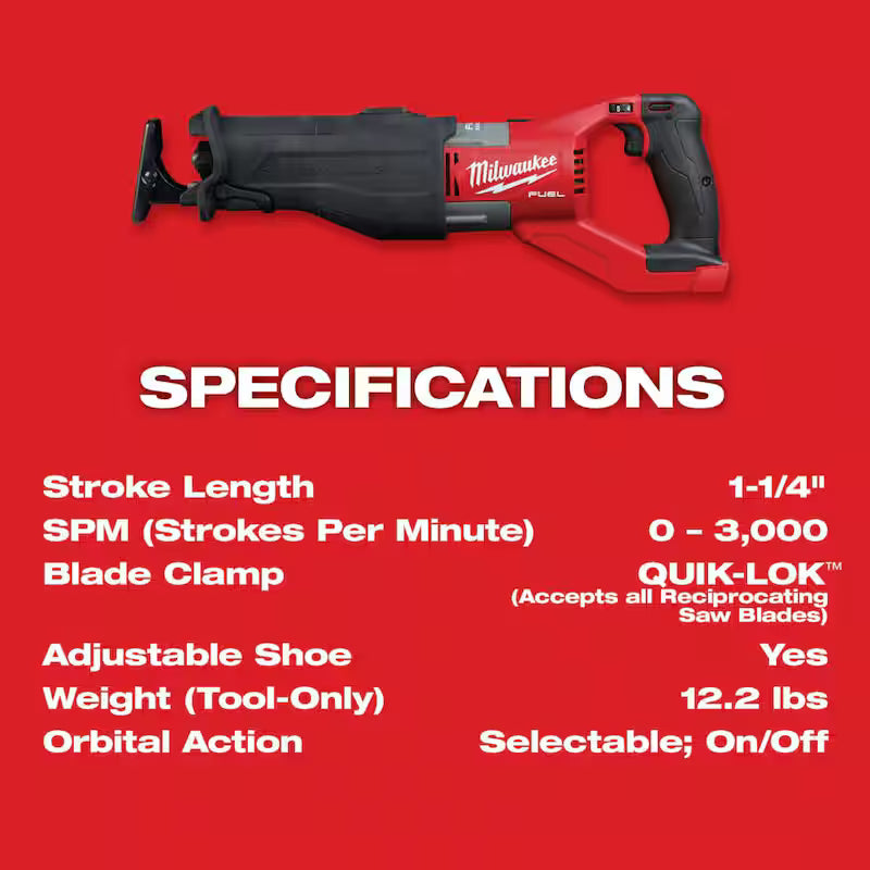 18V Brushless Cordless Reciprocating Saw with Battery & Blade Set K7755