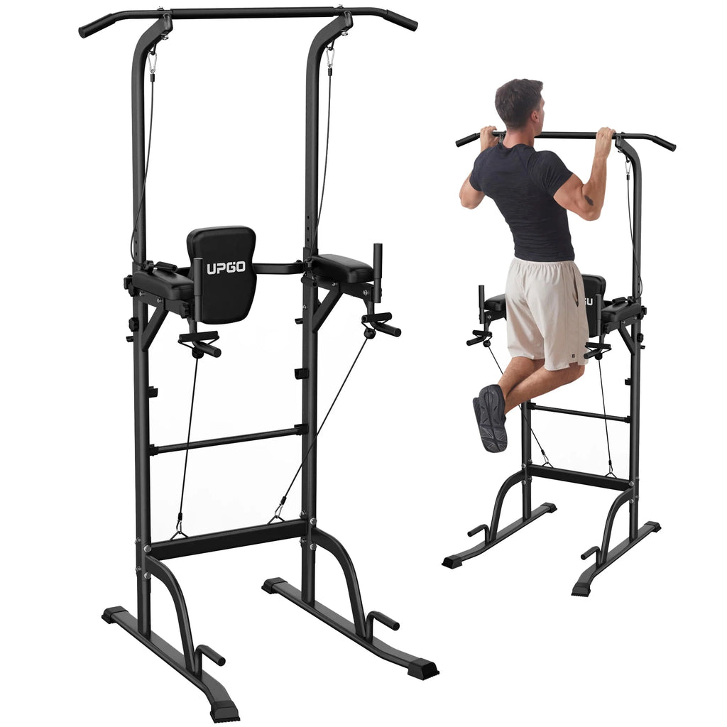 Adjustable Power Tower Dip Station Pull up Bar M905286