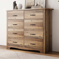 Black 8 Drawer Wood Dresser R260841