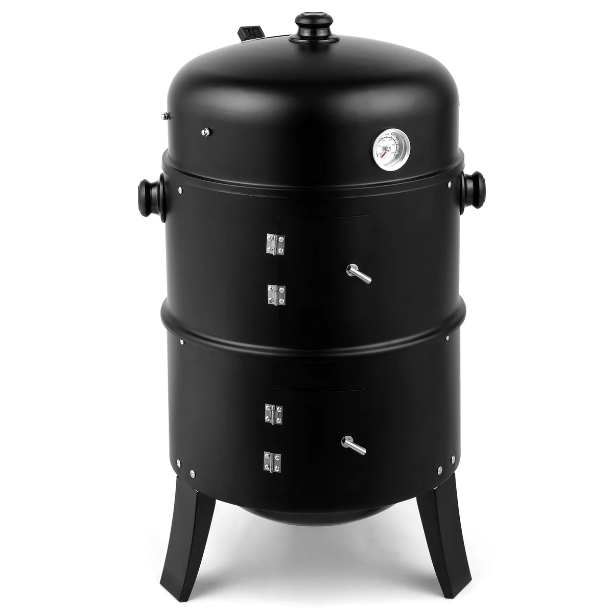 Charcoal Grill with 3 Levels Black Y275