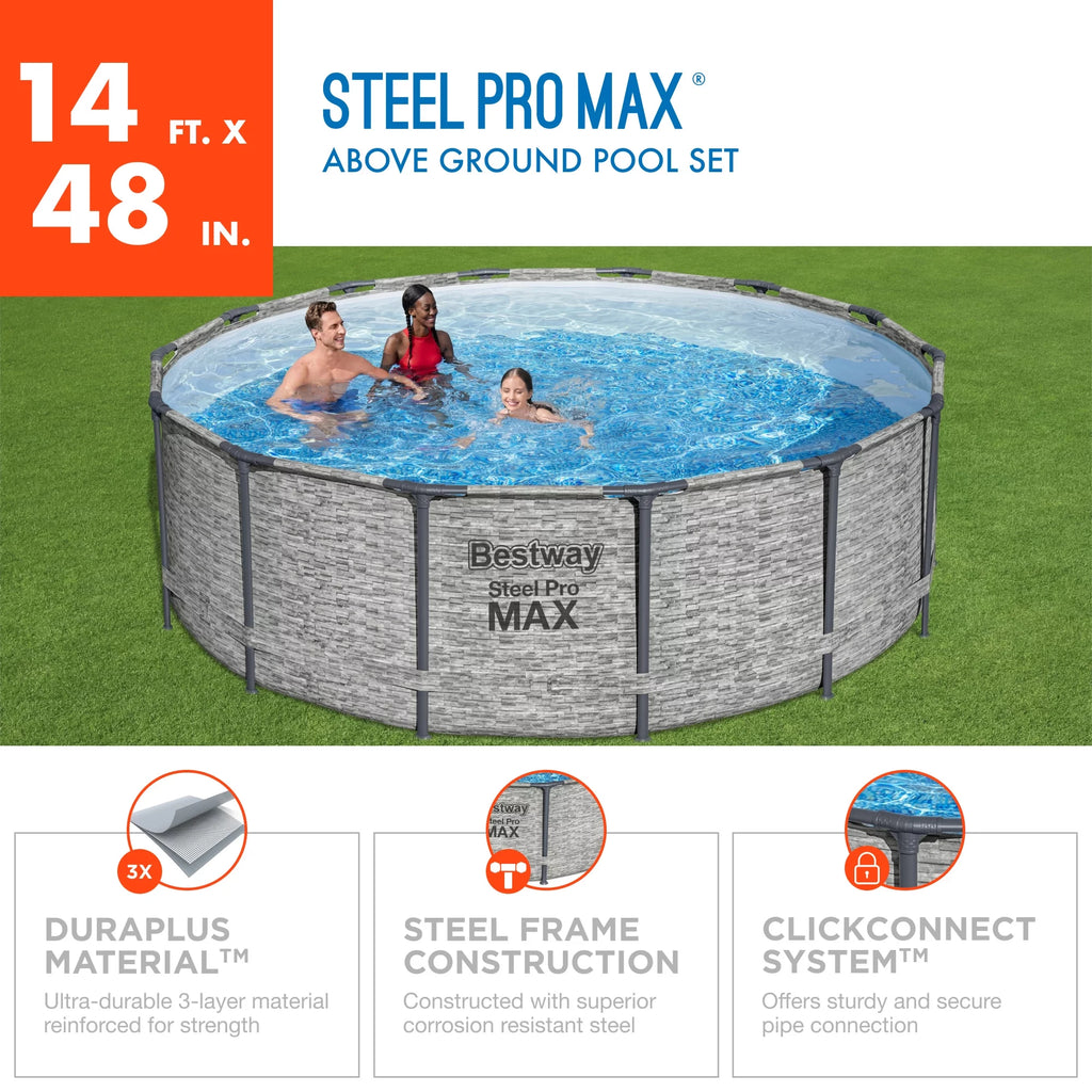 Round Above Ground Swimming Pool Set D569260