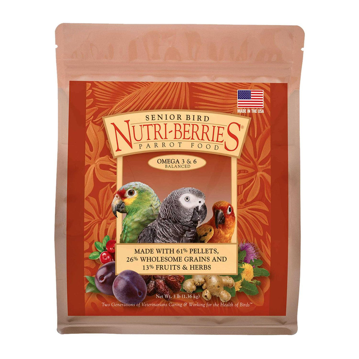 Senior Bird Nutri Berries Parrot Food Y58370