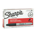 Fine Point Permanent Markers, Black Ink, Pack of 12 G217