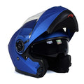 Blue Modular Motorcycle Helmet with Drop Down Visor O8461